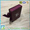 Custom Logo Printed Jewelry Boxes with Black Silk Ribbon